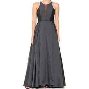 NWT Aidan Mattox Sleeveless Illusion Neckline Gown